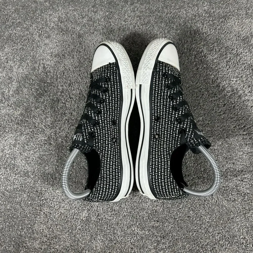 Converse Chuck Taylor All Star Hex Jacquard OX 119121F Women’s Sz 7 Black Shoes